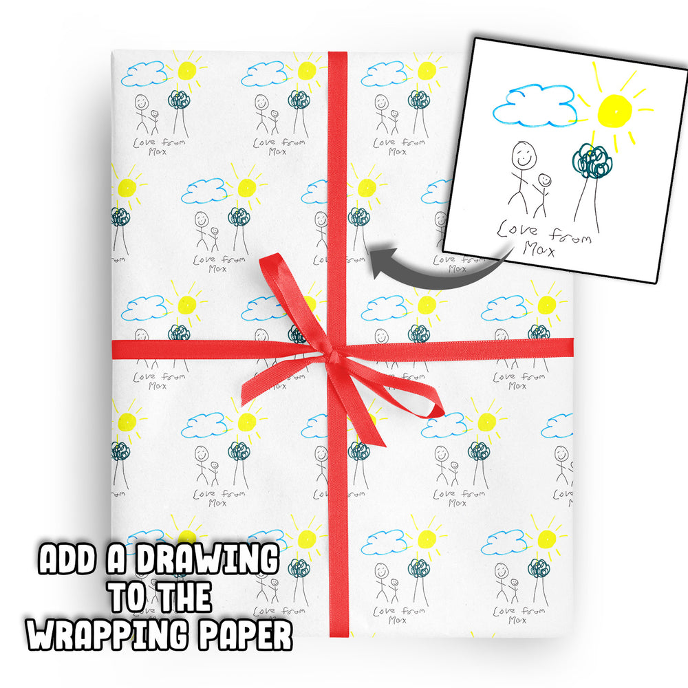 Add Your Own Drawing Wrapping Paper #1 image